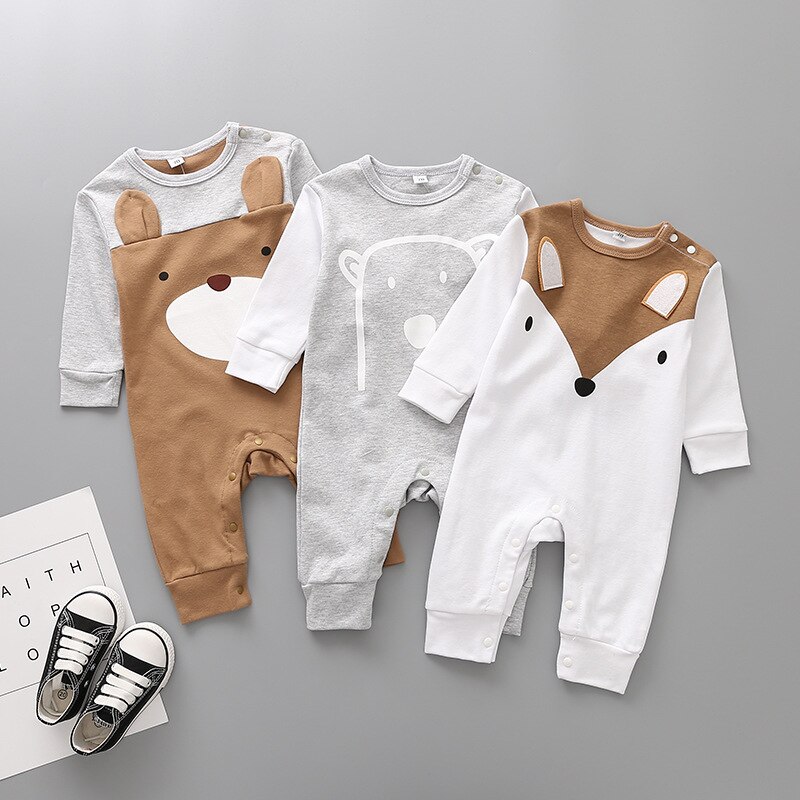 Newborn's Cute Animals Romper